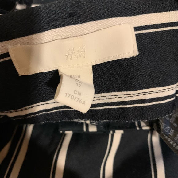 H&M high waisted striped pants sz 8 - Picture 5 of 7